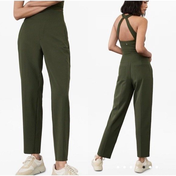 Athleta Size 2P Endless High Rise Pant Aspen Olive Green Versatile MSRP $110 - Picture 1 of 6